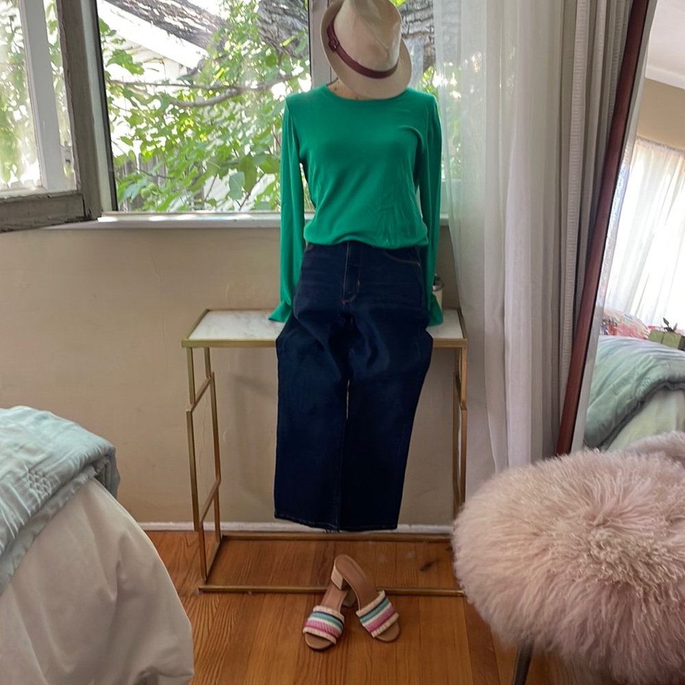 Banana Republic flare crop denim
